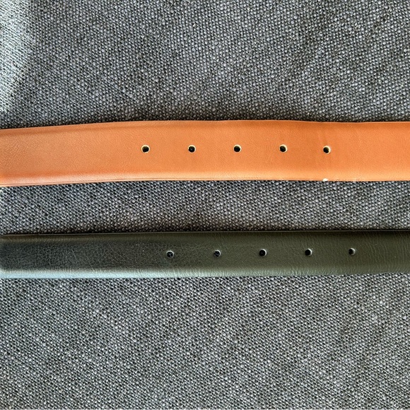 Mango leather belts set of 2 - Picture 3 of 4